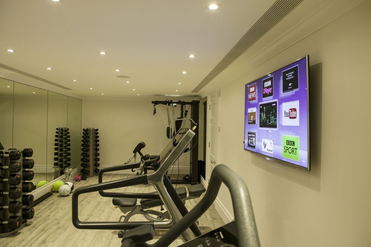 Gym AV system, central London